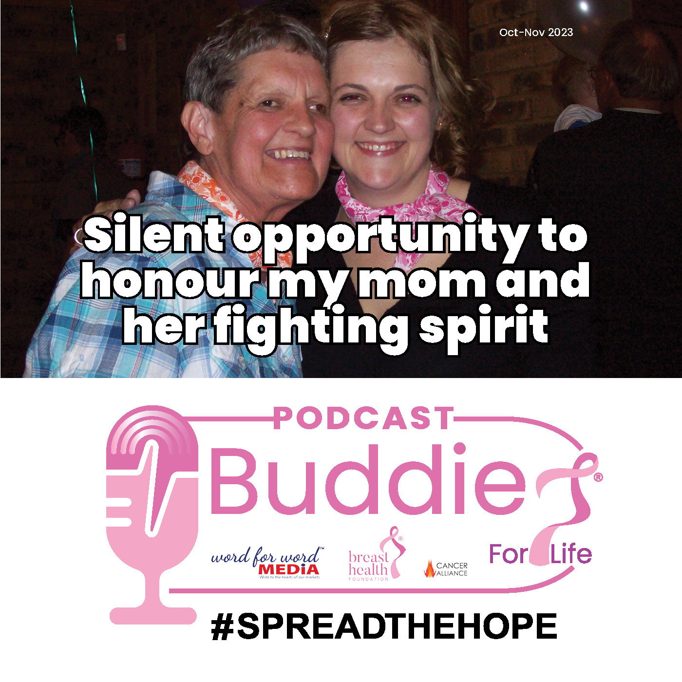 Silent opportunity to honour my mom and her fighting spirit episode artwork