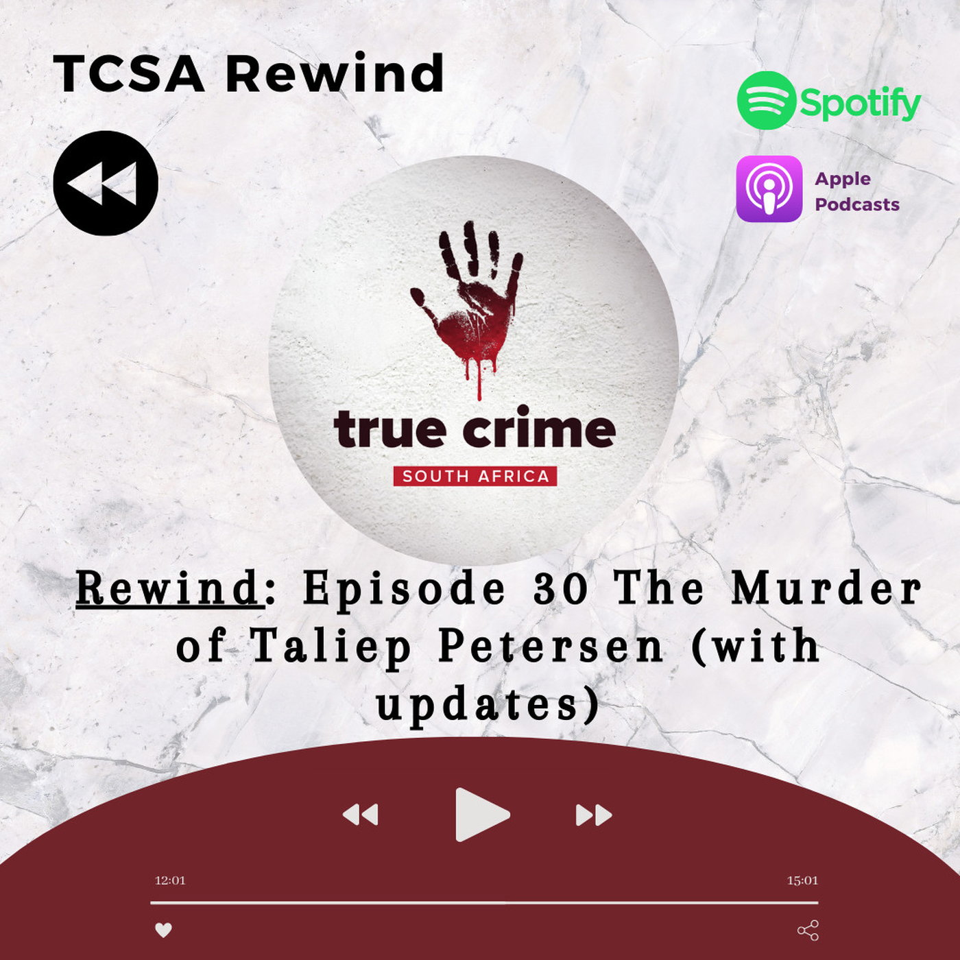 TCSA Rewind: Episode 30 The Murder of Taliep Petersen (with updates)