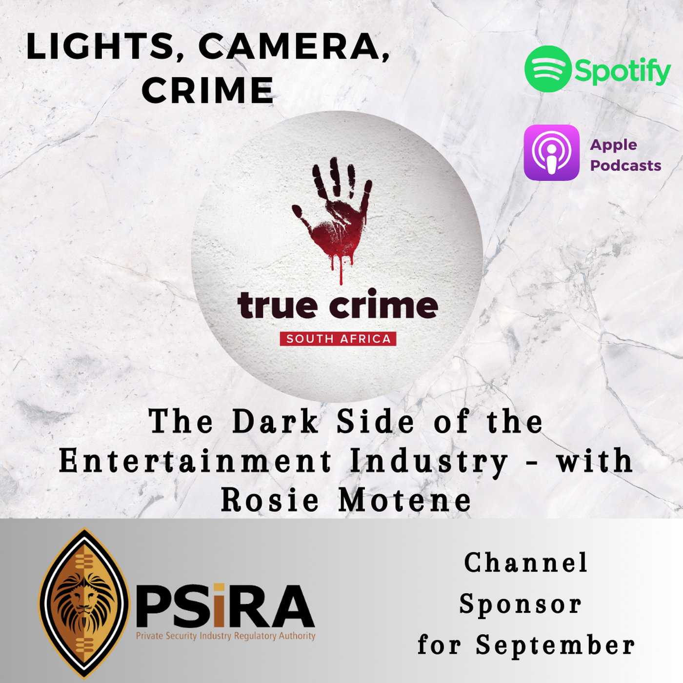 Lights, Camera, Crime - The Dark Side of the Entertainment Industry - with Rosie Motene