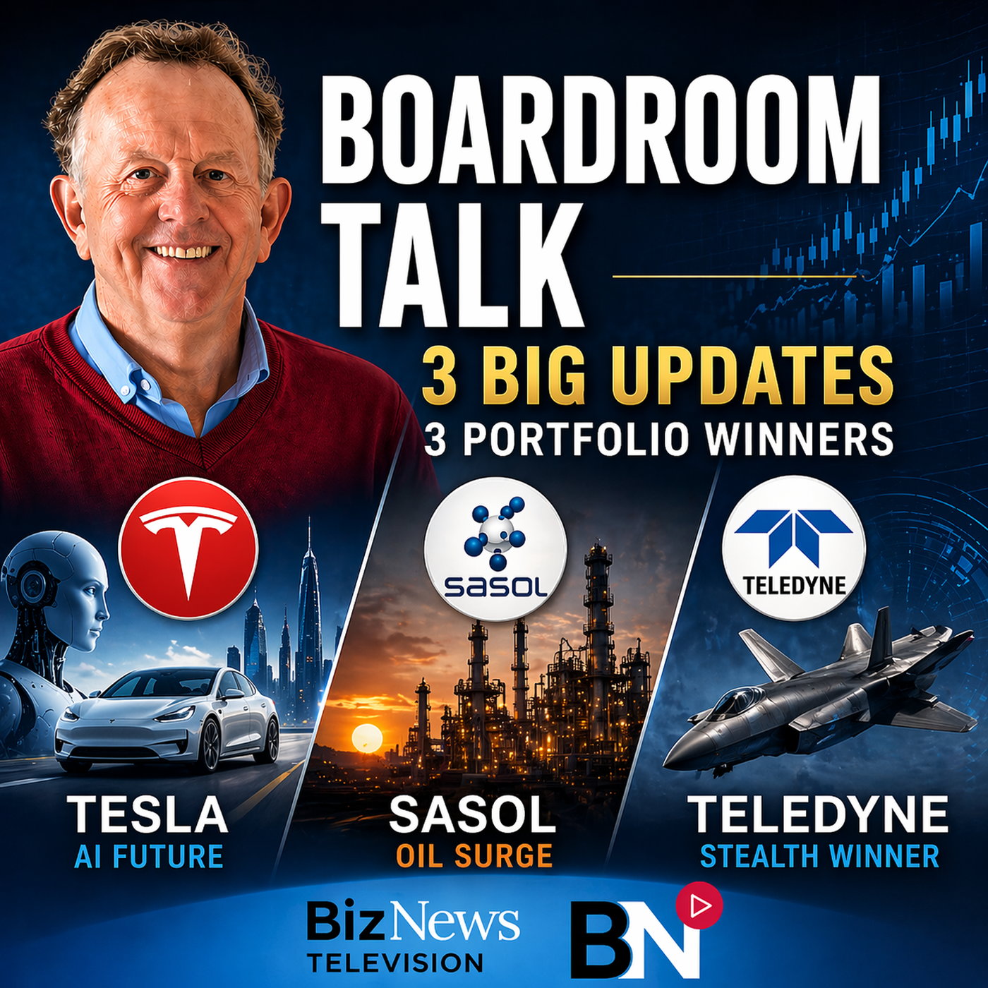 Boardroom Talk: Tesla’s big AI leap, Sasol’s oil surge and Teledyne’s quiet dominance