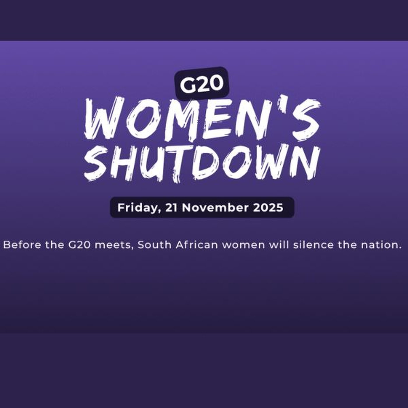 National shutdown: Women for Change spokesperson tells us why social media has gone purple National shutdown: Women for Change spokesperson tells us why social media has gone purple