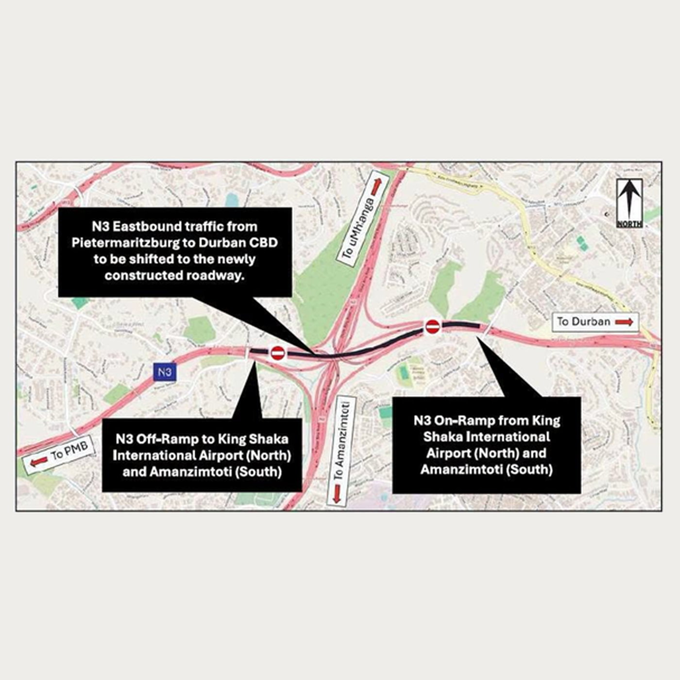 N3 Durban road users: Beware of road closures at EB Cloete this weekend episode artwork
