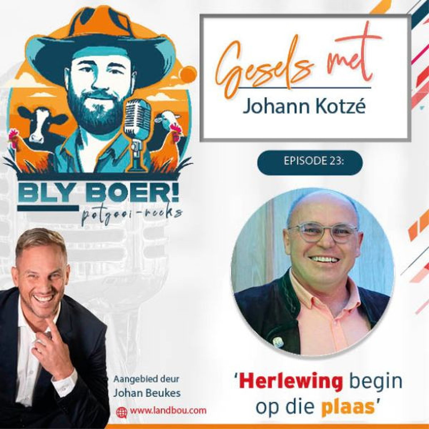 ‘Herlewing begin op die plaas’ – Johann Kotzé episode artwork