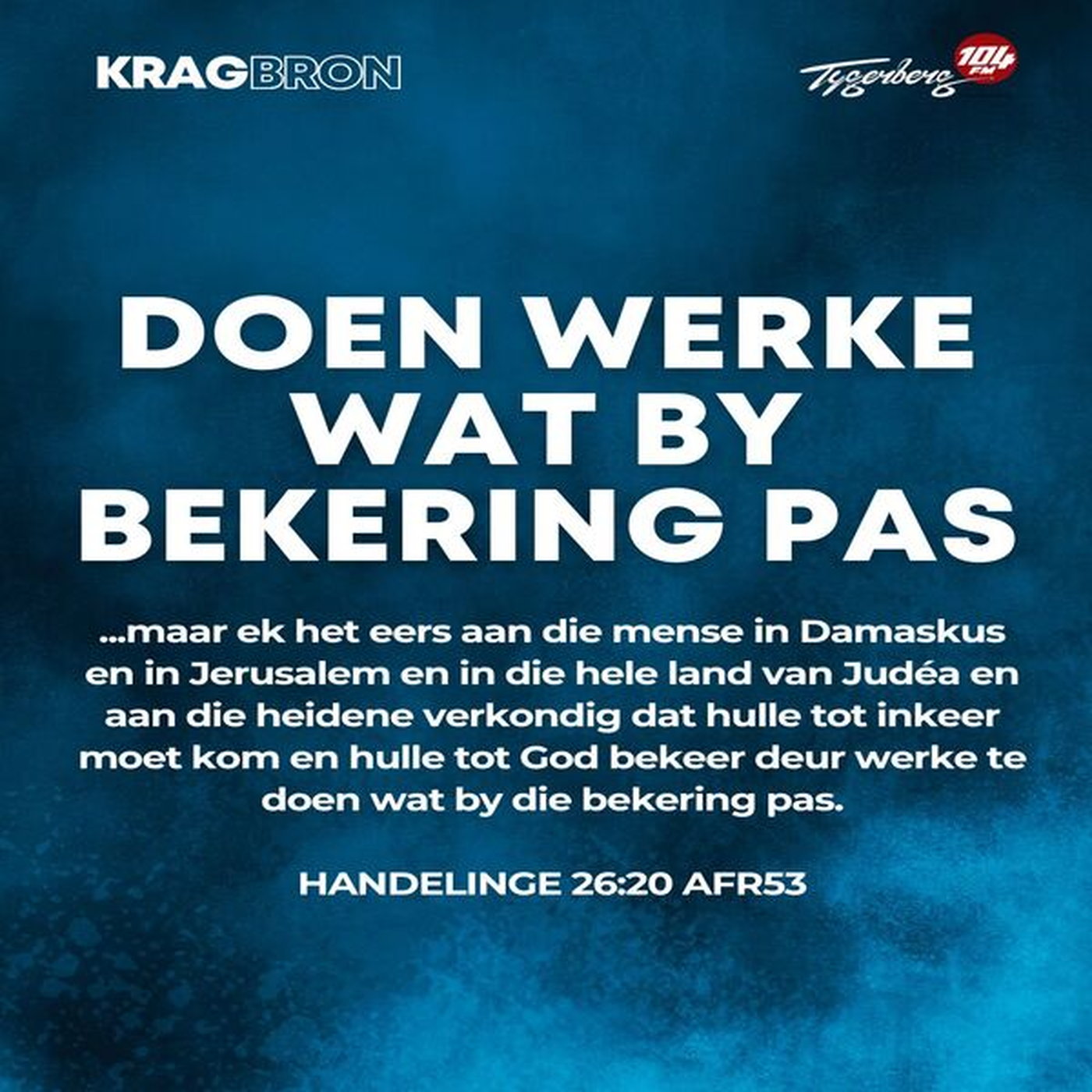 Lorriaan du Plessis - HANDELINGE 26:20 episode artwork