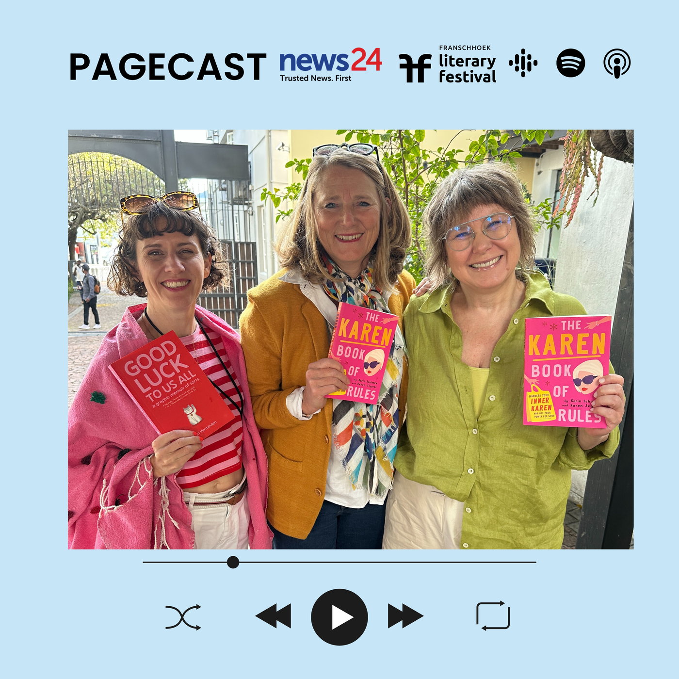 Pagecast takes Franschhoek Literary Festival 2025: “Karen, Rewritten: Owning the Name in a Meme-Worn World”
