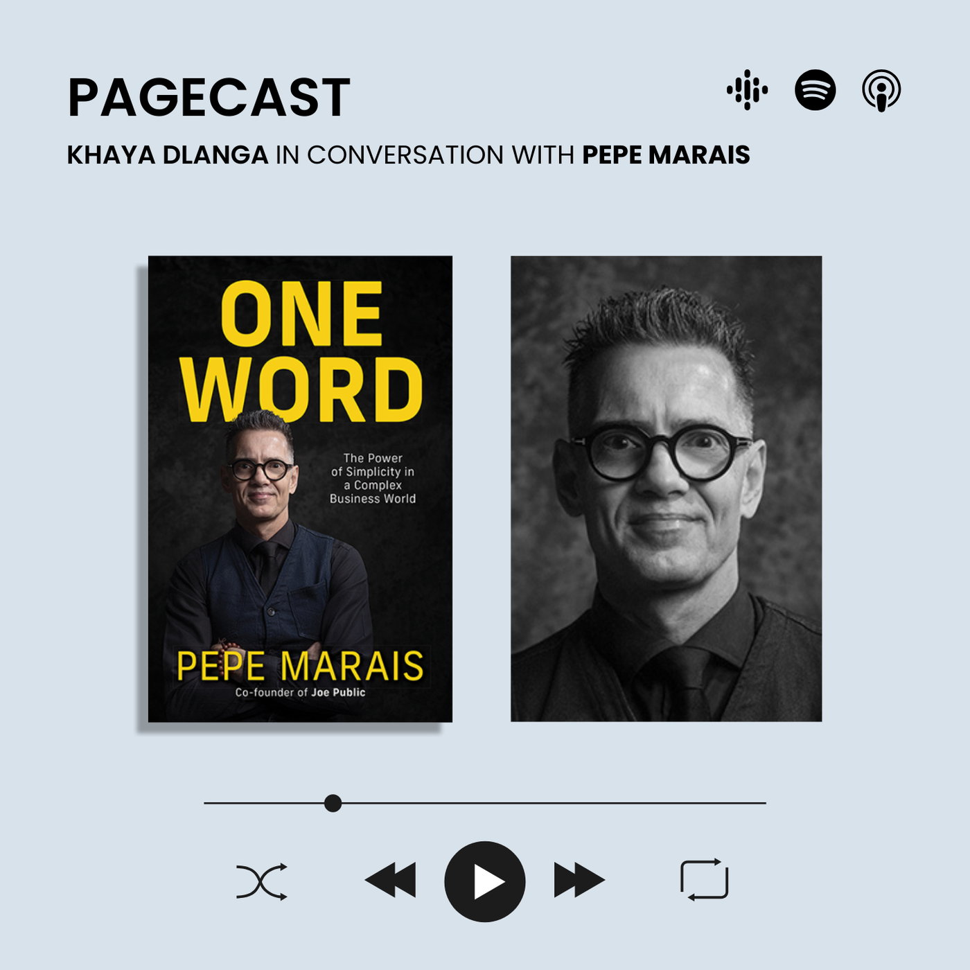 One Word by Pepe Marais (with Khaya Dlanga)