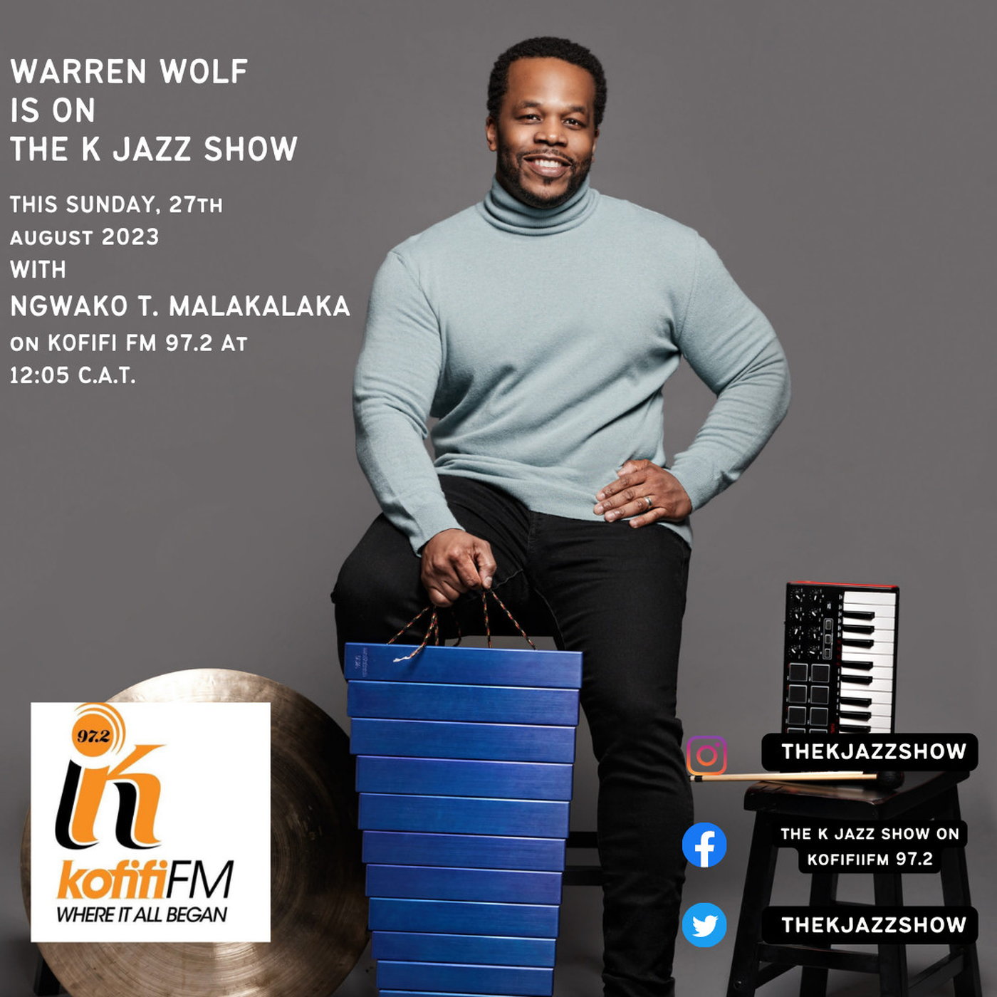 Feature: The Cover Story with Warren Wolf on Kofifi FM 97.2