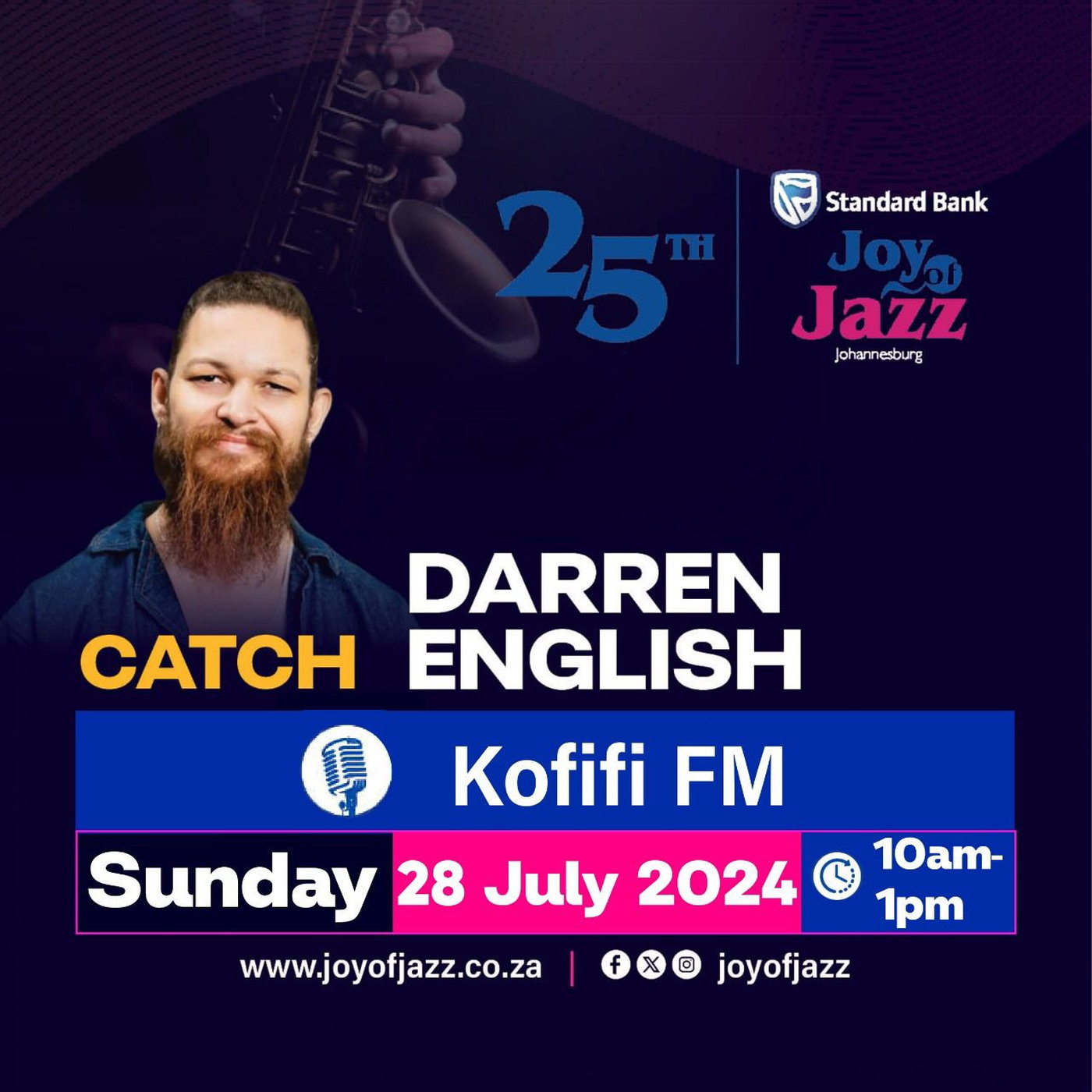Road to the Joy of Jazz 2024 with Trumpeter Darren English on Kofifi FM 97.2