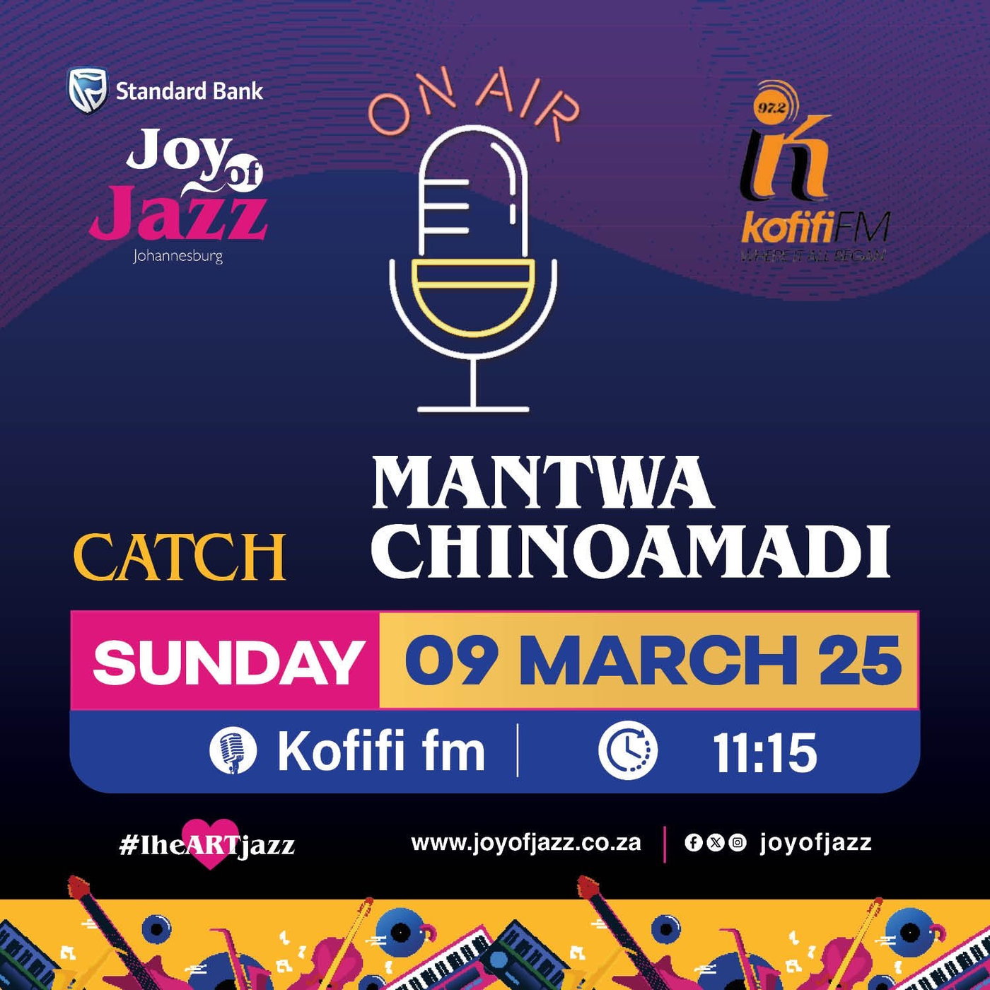 Miz Mantwa talks the 26th Edition of The Standard Bank Joy of Jazz Festival on The K Jazz Show