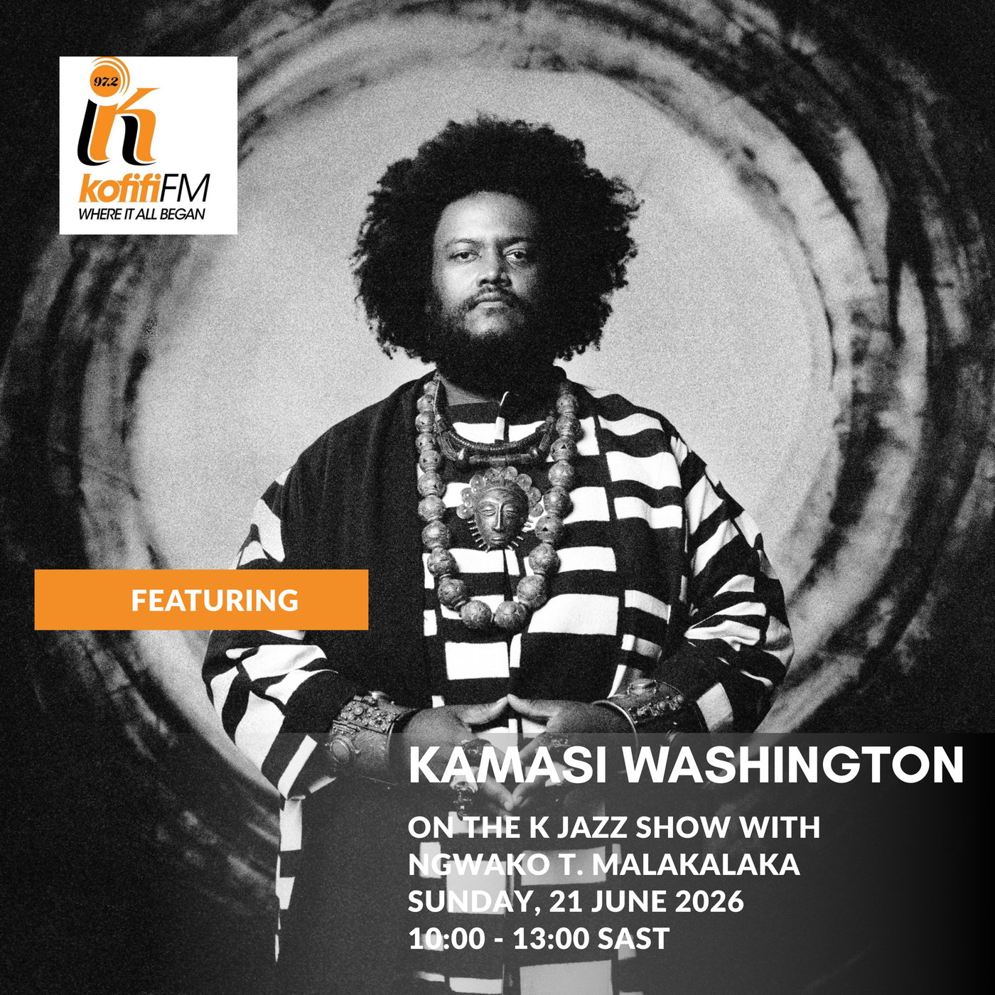 Kamasi Washington on The K Jazz Show episode artwork