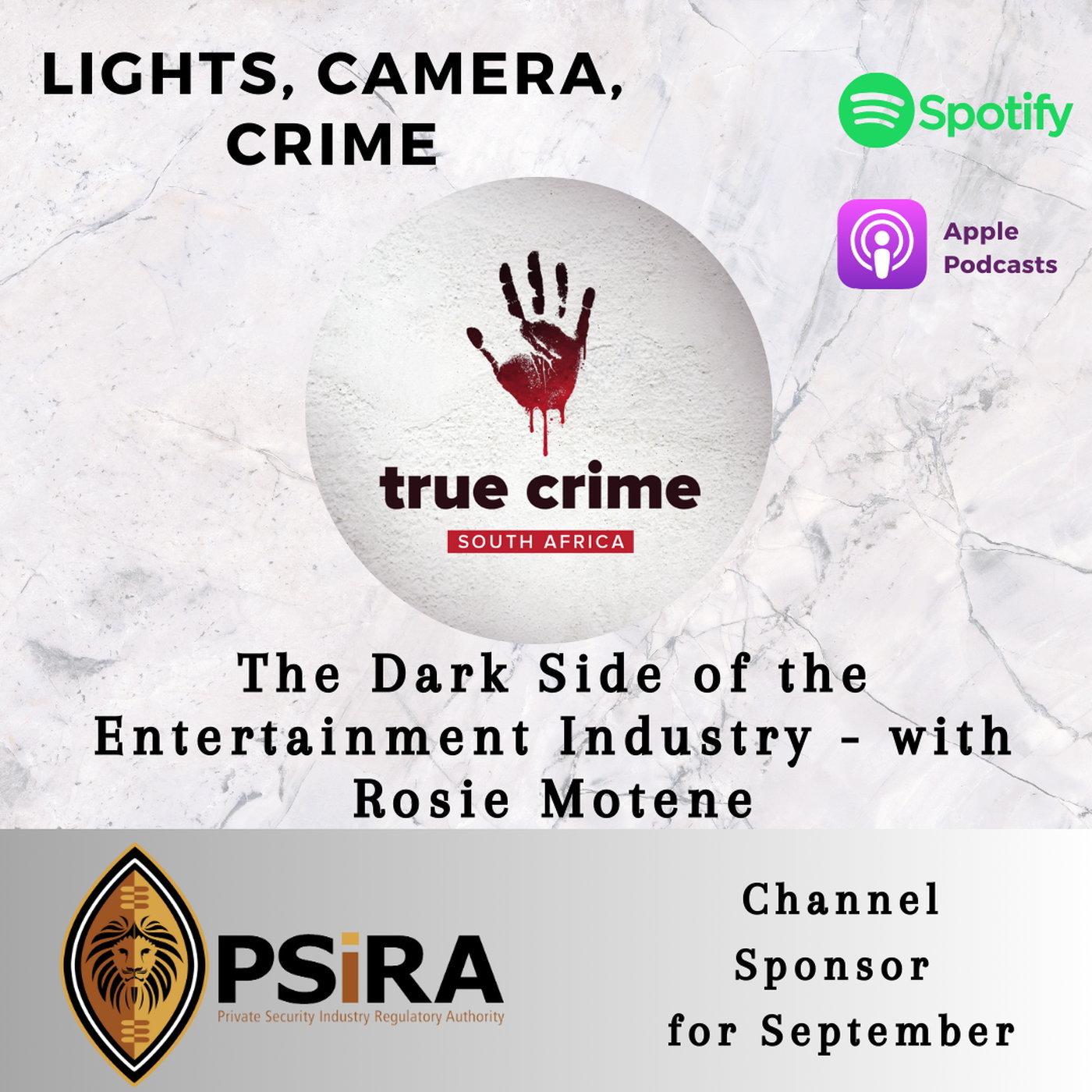 Lights, Camera, Crime - The Dark Side of the Entertainment Industry - with Rosie Motene