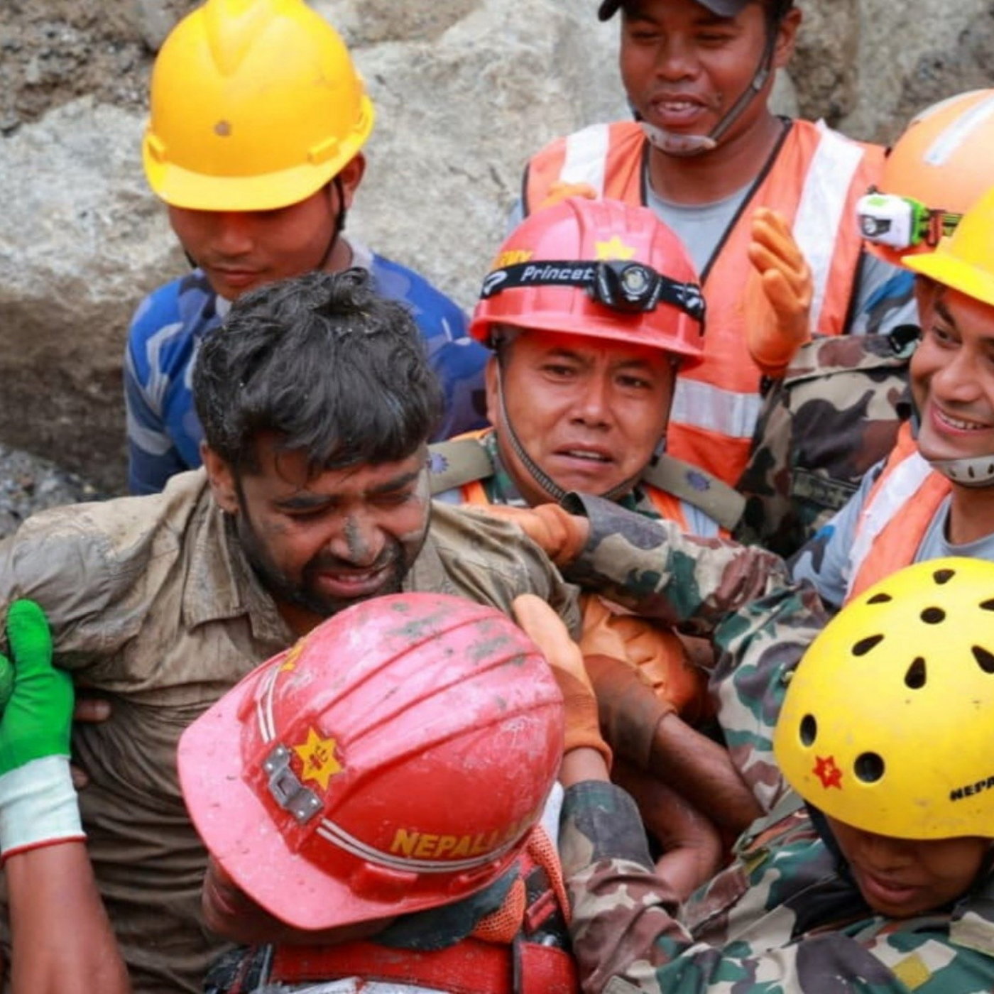 Two men rescued from tunnel in Nepal, nine days after flood episode artwork