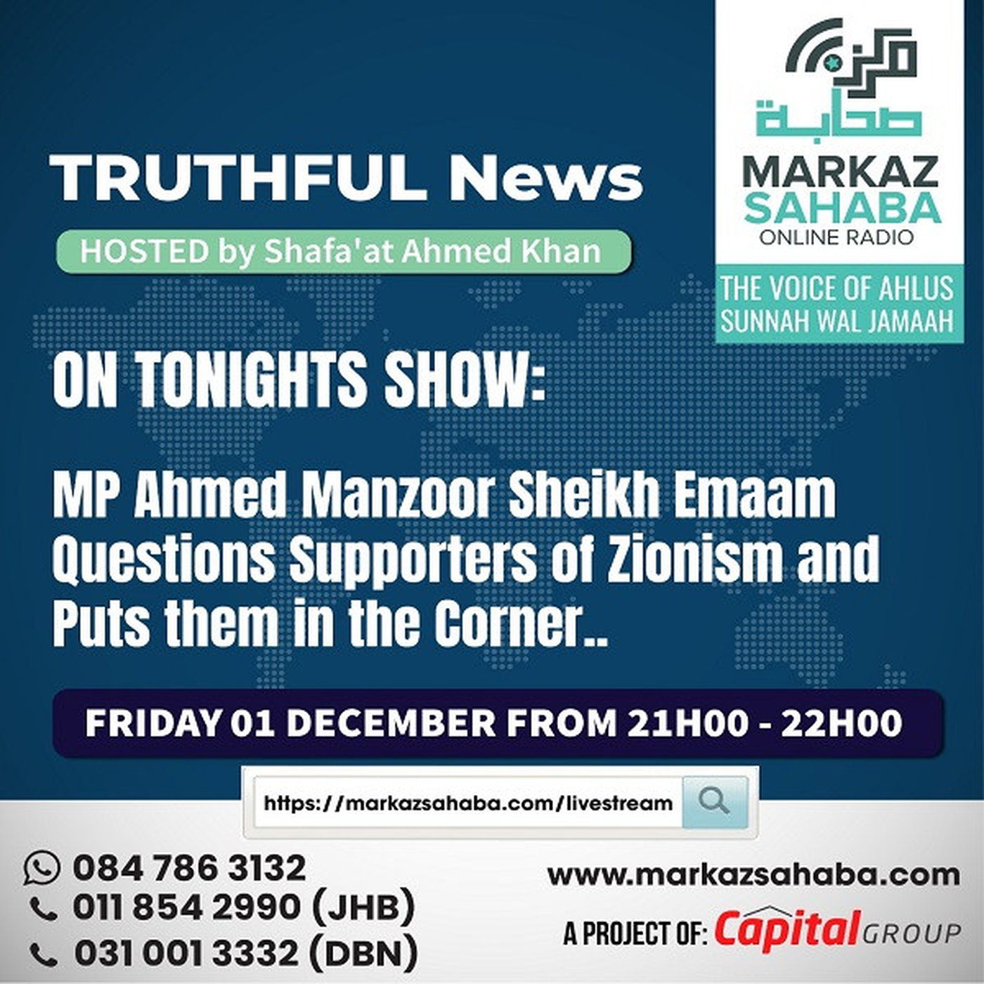 01 December 2023 - Question The Supporters Zionism And Puts Them In The Corner episode artwork