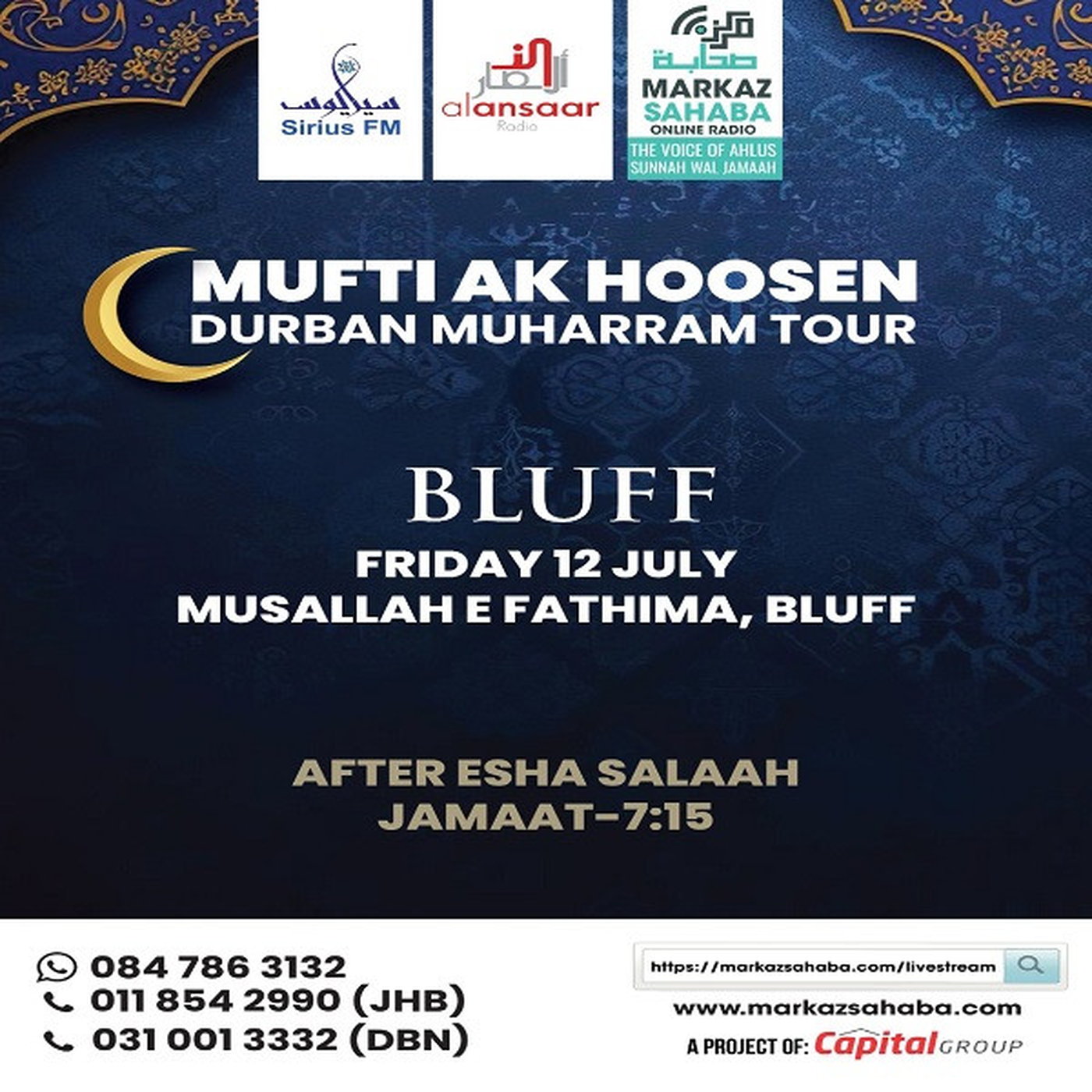 12 July 2024 - Durban Muharram Tour
