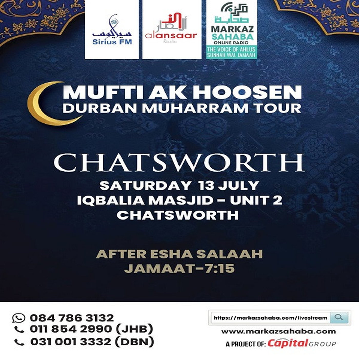 13 July 2024 - Durban Muharram Tour