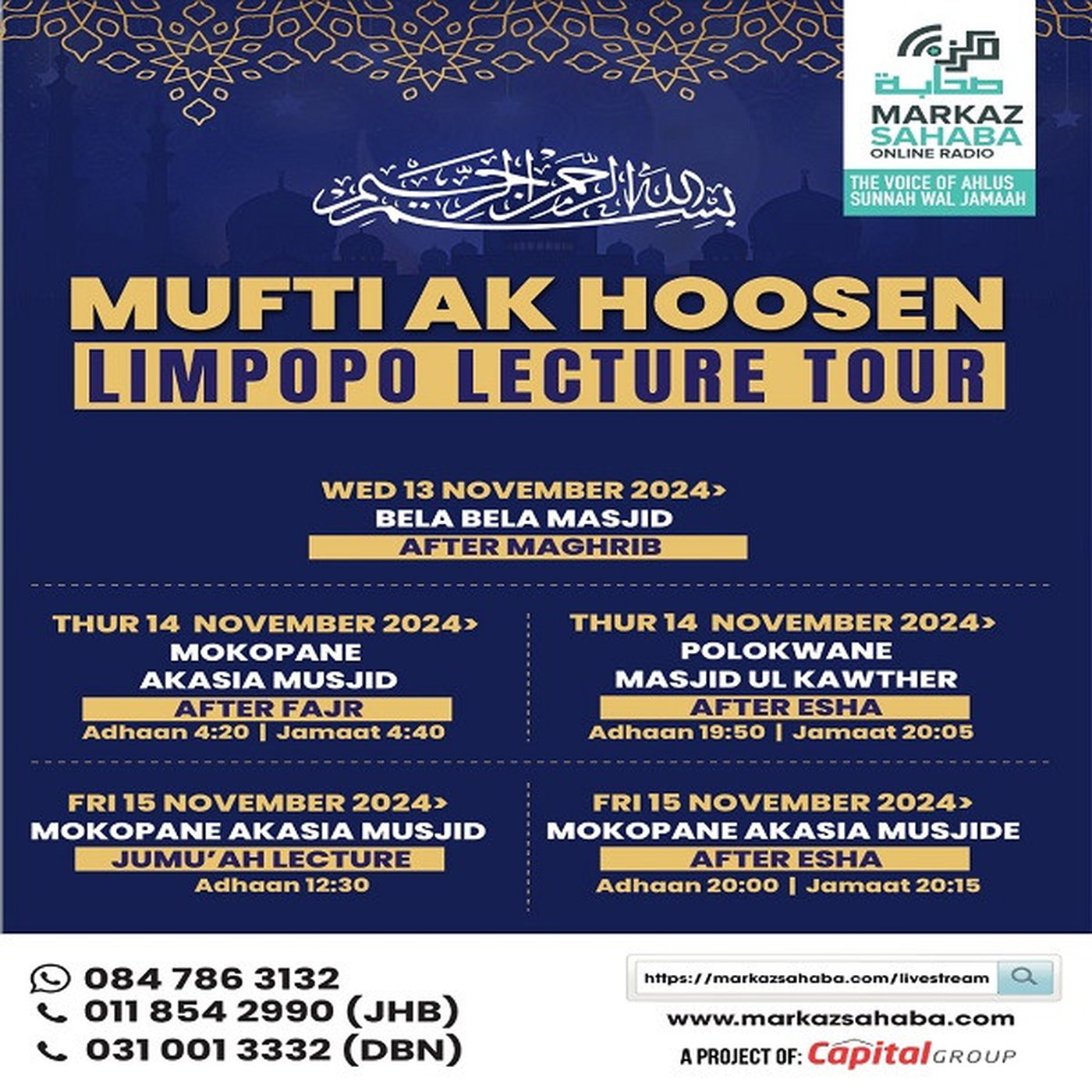 15 Nov 2024 - Mufti AK Hoosen Limpopo Tour episode artwork