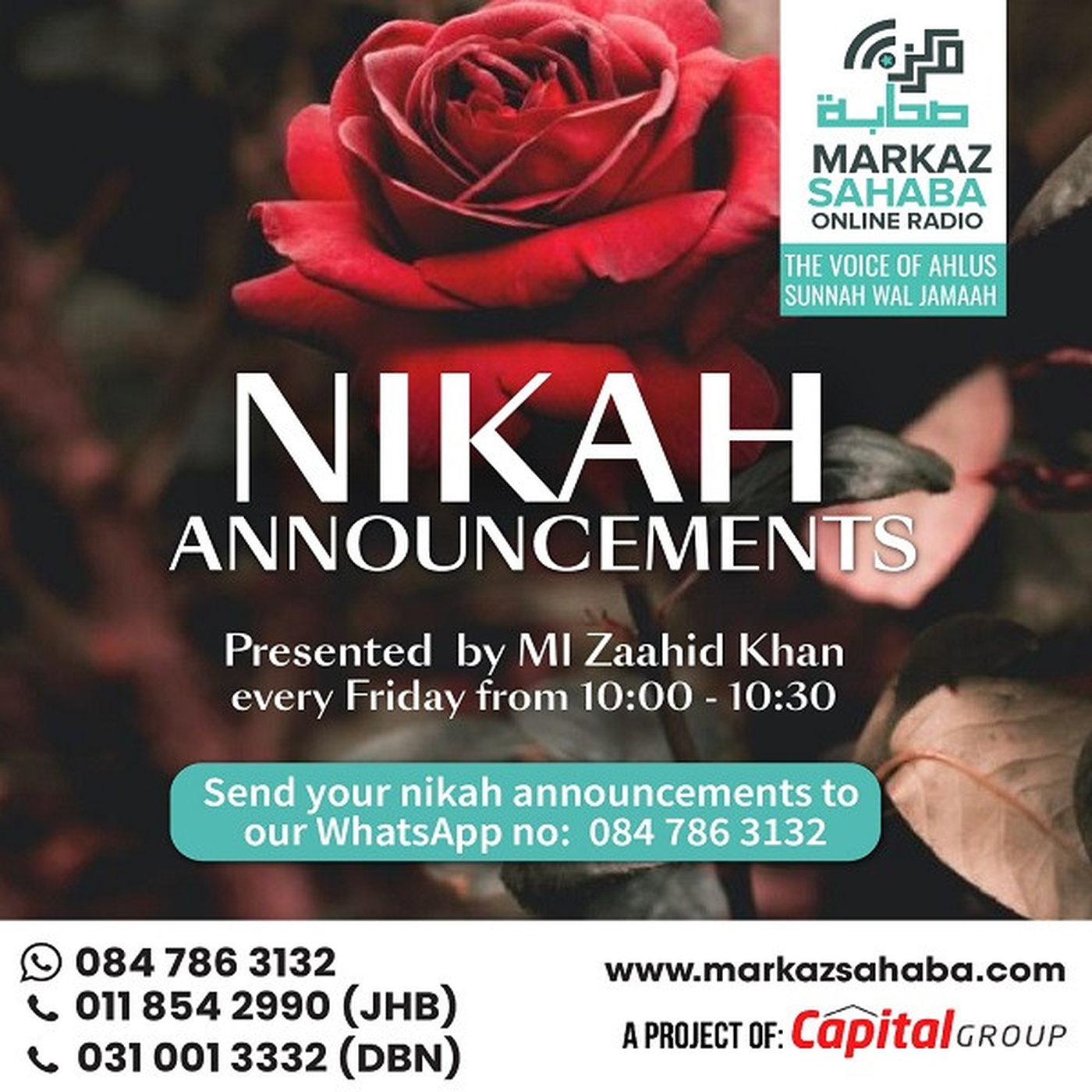 20 Dec 2024 - Nikah Announcements