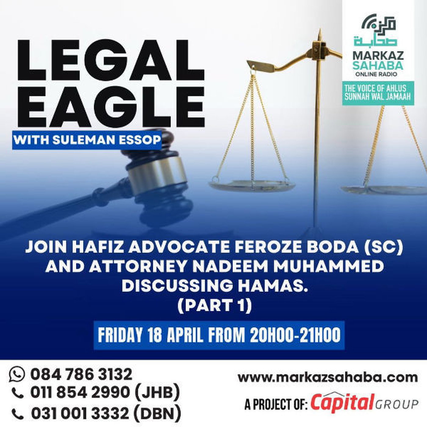 18 April 25 - Legal Eagle - Hamas Part 1 episode artwork