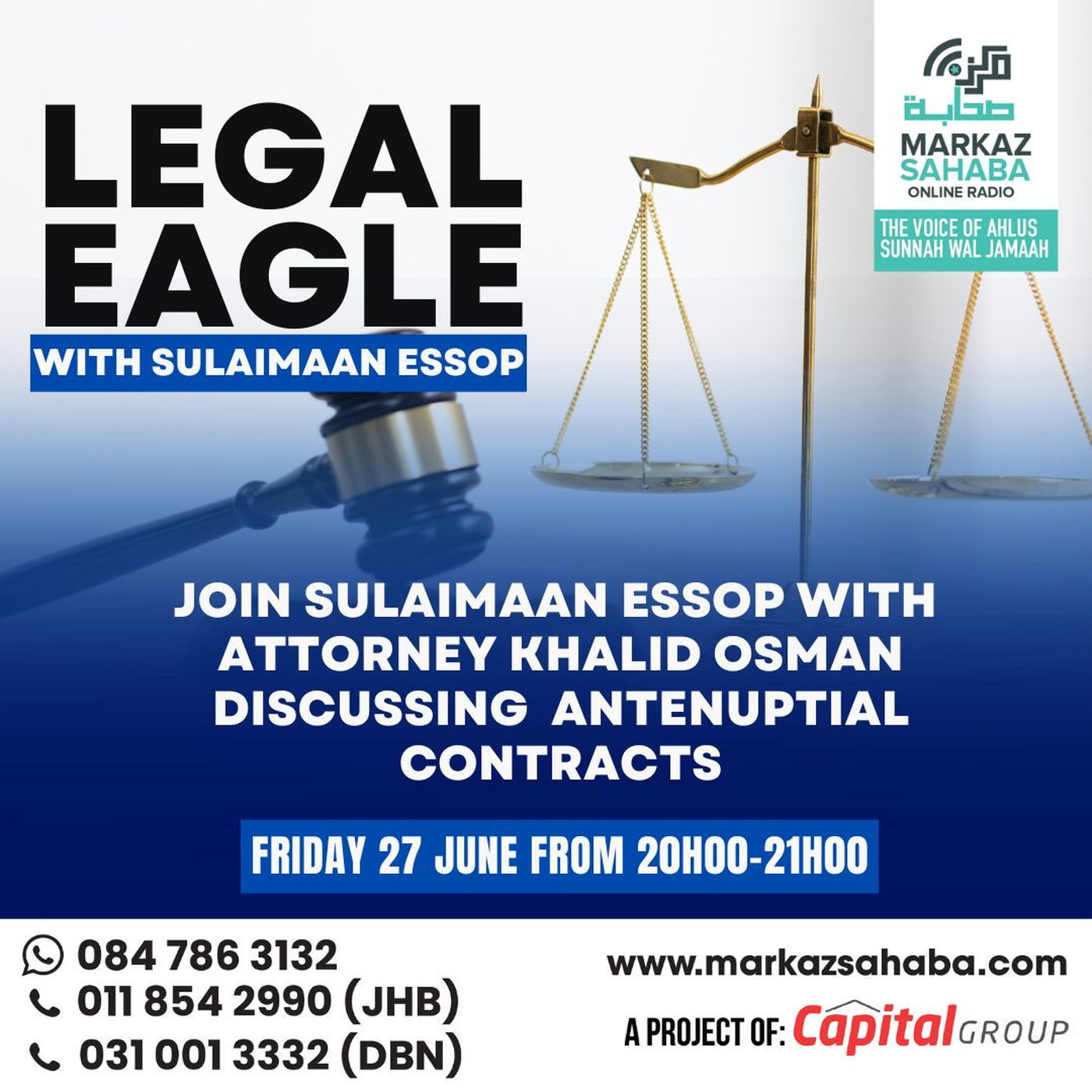 27 June 25 - Legal Eagles - All Things Antenuptial Contracts with - Attorney Khalid Osman episode artwork