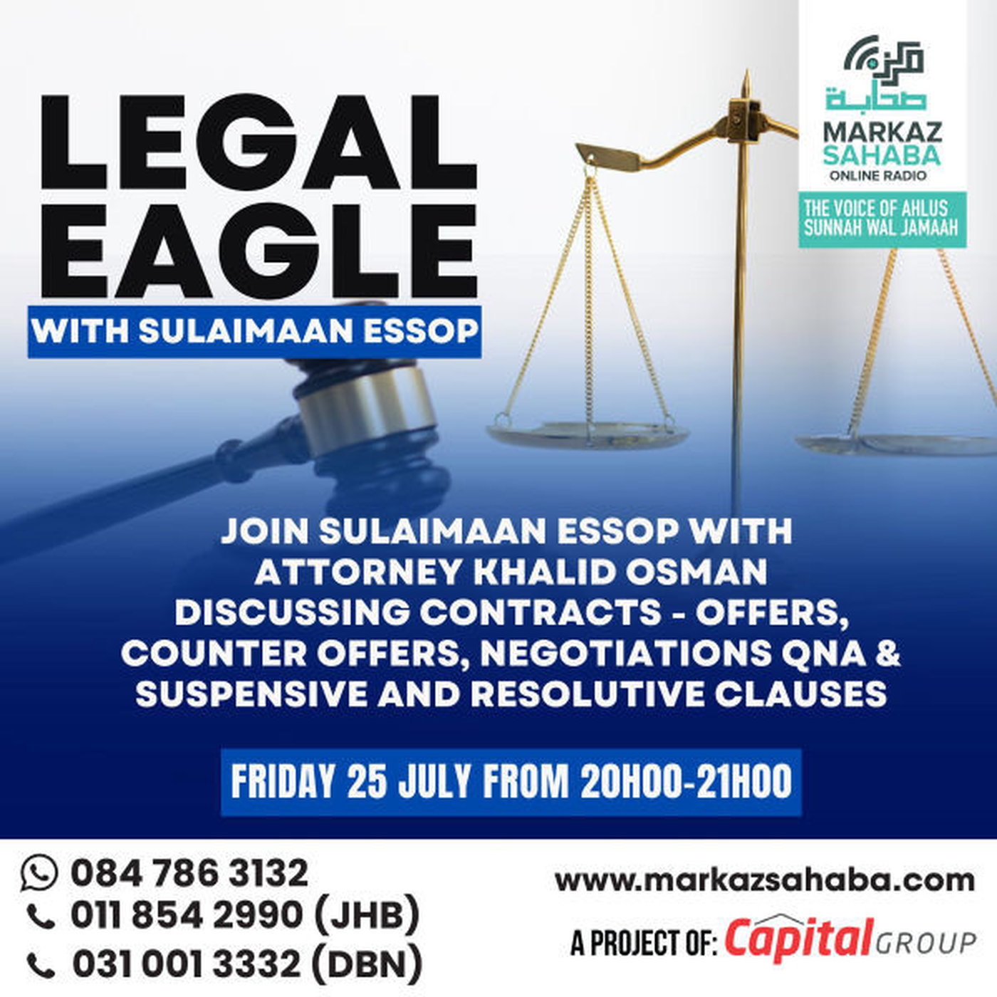 The Legal Eagles with Sulaimaan Essop & Attorney Khalid Osman – Contracts and how to counter a contract you disagree wit episode artwork