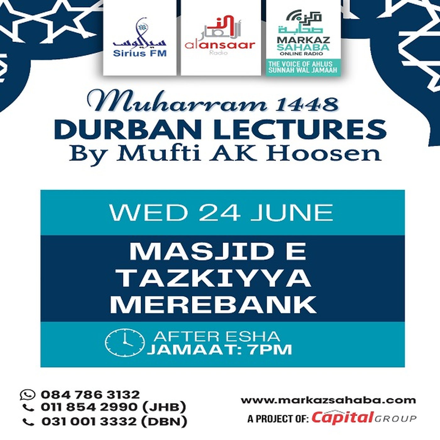24 June 2026 - Masjid E Tazkiyya Merebank episode artwork