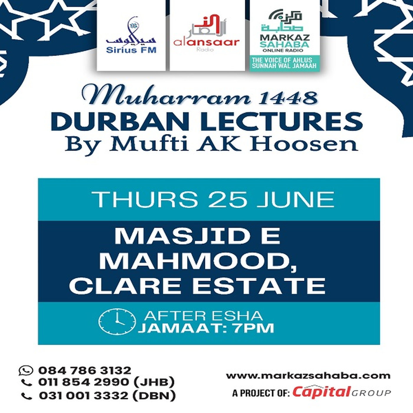 25 June 2026 - Masjid E Mahmood- Clare Estate episode artwork