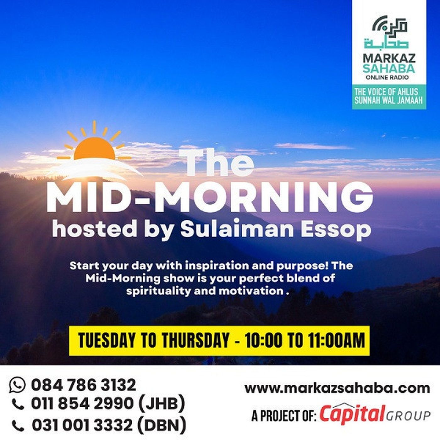 The Mid-Morning Show with Brother Sulaimaan Essop