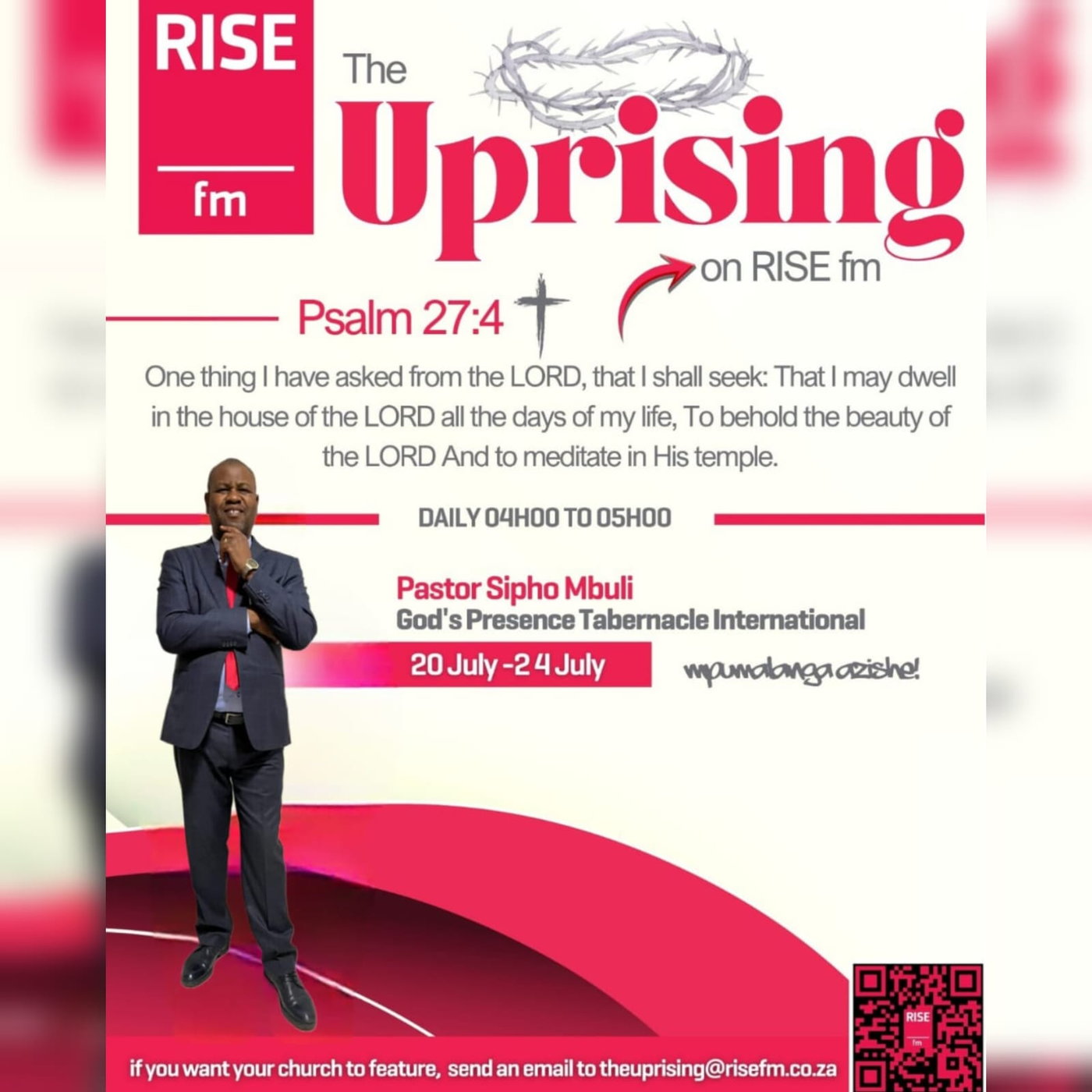 Pastor Sipho Mbuli - Tuesday 21072026 episode artwork