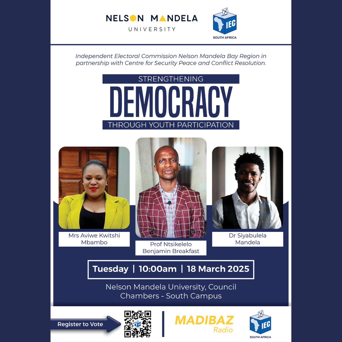 Strengthening democracy through youth participation. episode artwork