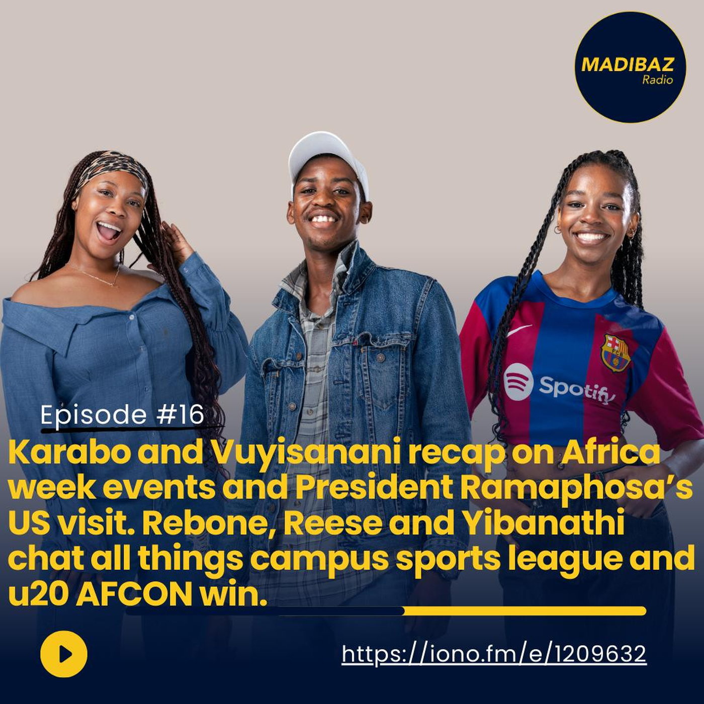 Karabo and Vuyisanani recap on Africa week events and president Ramaphosa's US visit. Rebone and the team chat sports. episode artwork
