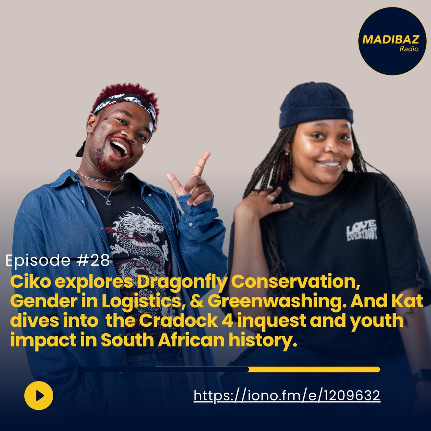 Ciko explores Dragonfly conservation, Gender in Logistics and Kat dives into the Cradock 4 inquest and much more! episode artwork