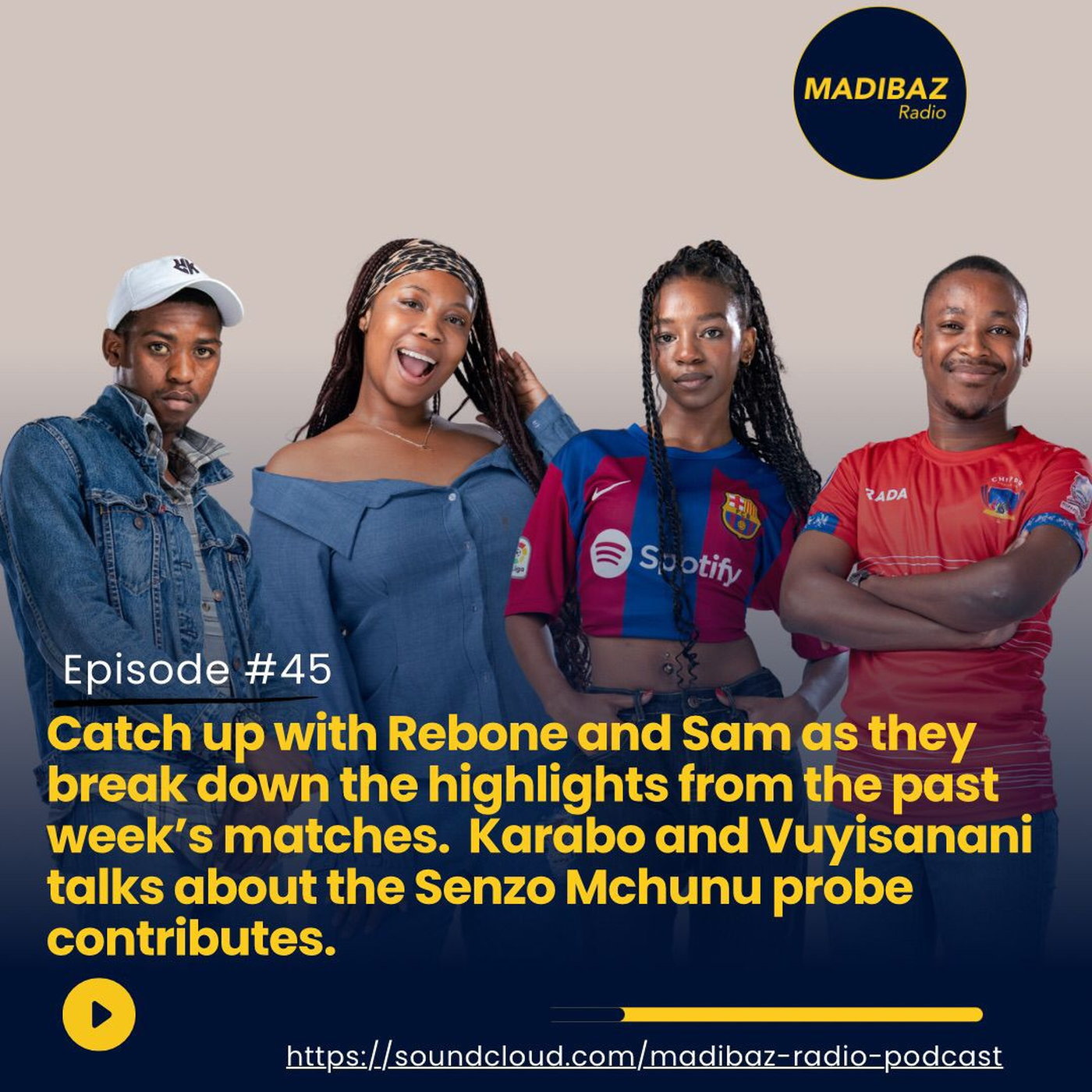 Sam and Rebone recap the highlights from the past week's matches and Vuyi with Karabo gives us all political updates! episode artwork