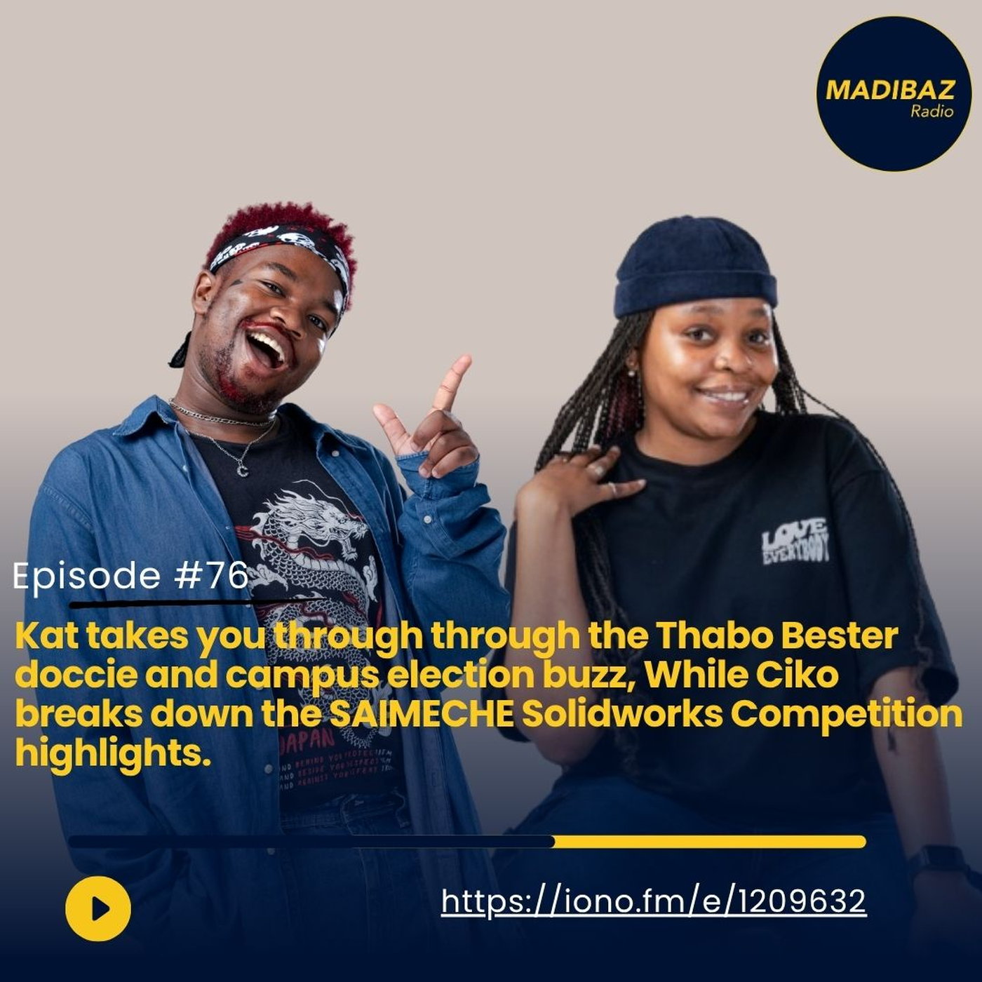 Kat and Ciko speak Thabo Bester doccie, campus elections buzz, SAIMECHE competition and much more! episode artwork