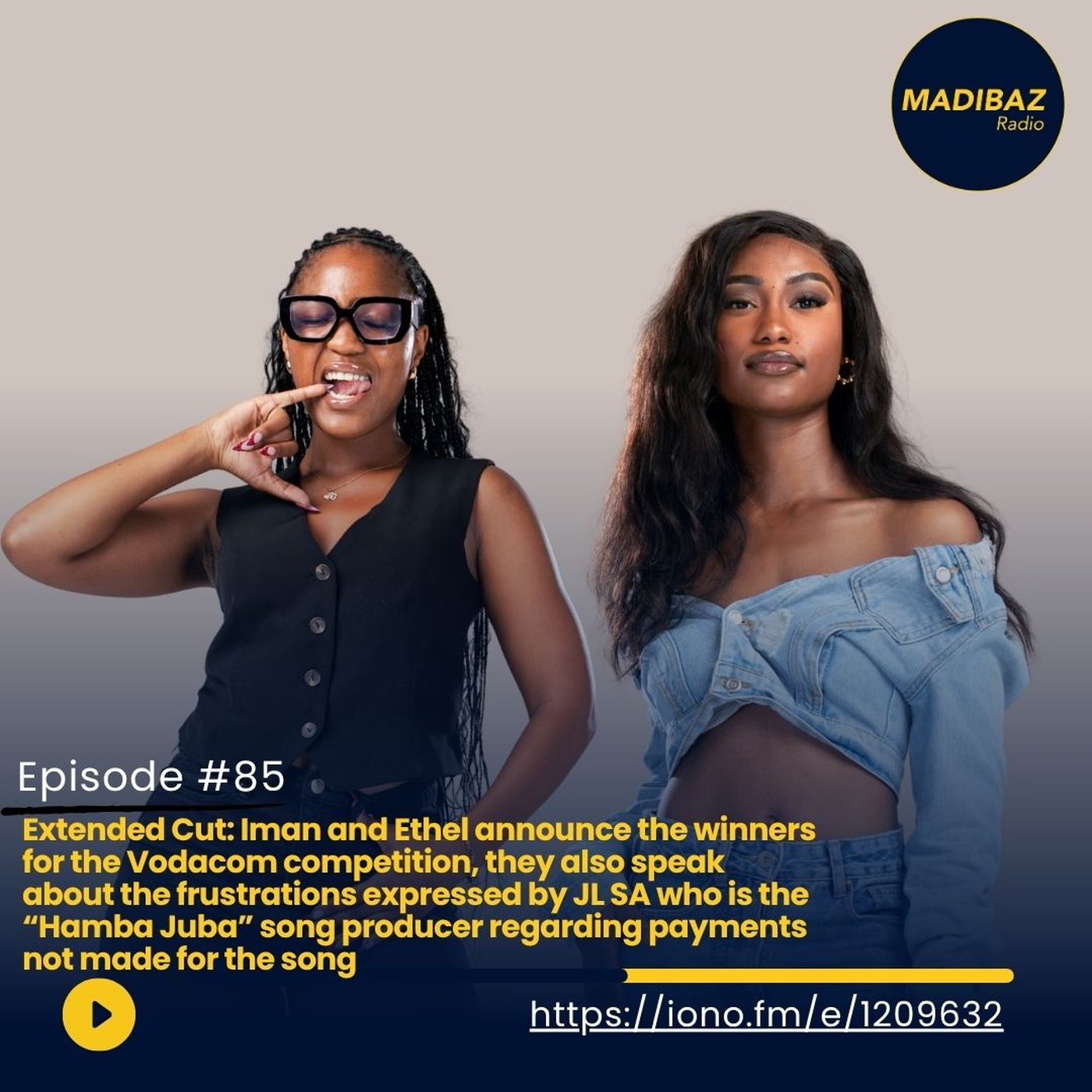 Iman and Ethel announce the winners for the Vodacom competition, they also speak all things music and entertainment news episode artwork