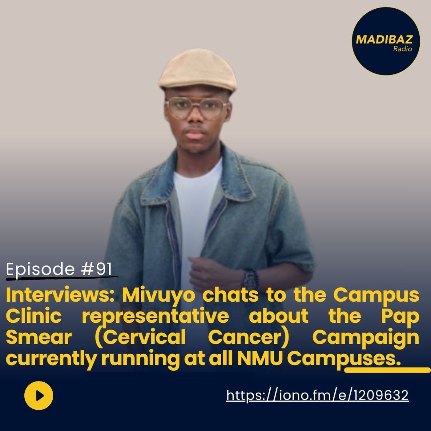 Interviews: Mivuyo chats to a Campus Clinic representative about the Pap Smear (Cervical Cancer) Campaign episode artwork